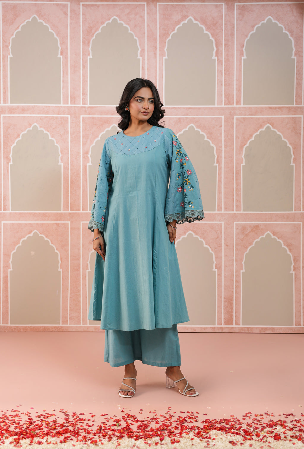 Raas - Celeste Bloom Embroidered kurta set