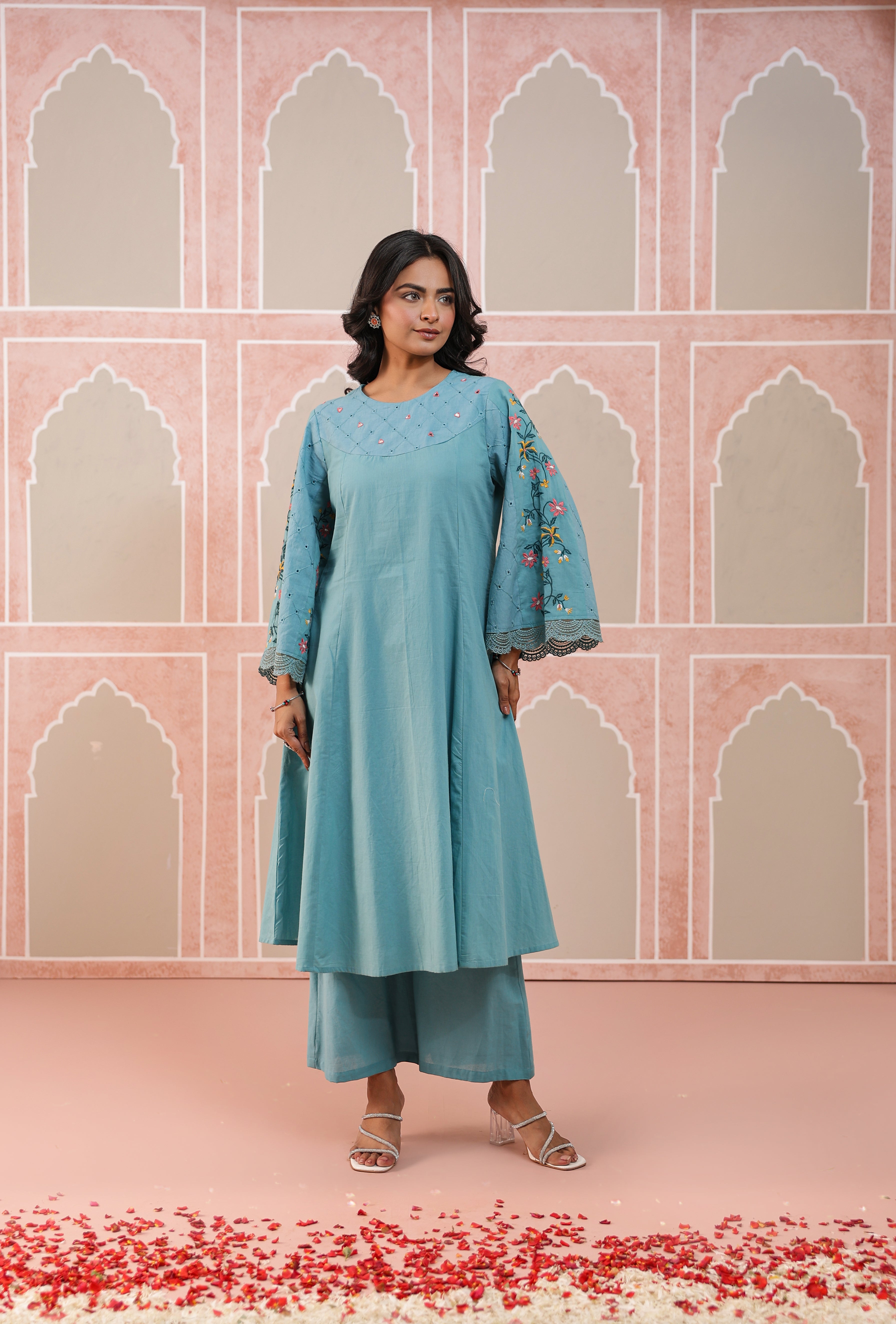 Raas - Celeste Bloom Embroidered kurta set